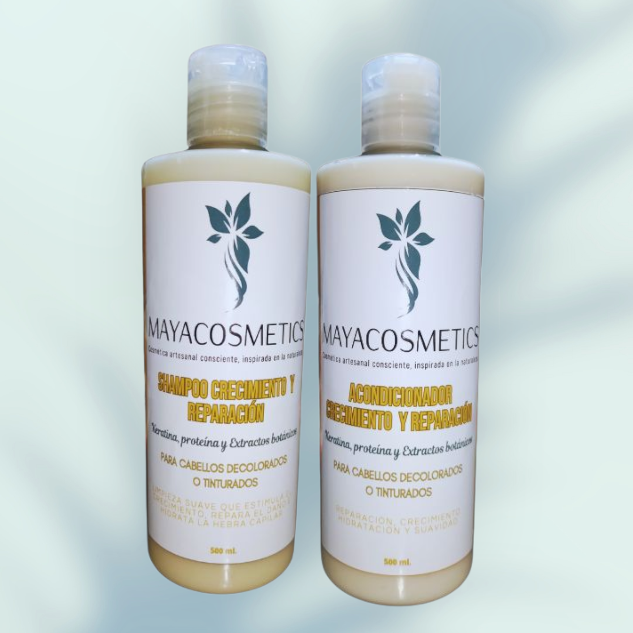 Kit Crecimiento y Reparación Cabello Decolorado o Tinturado (Shampoo + Acondicionador)